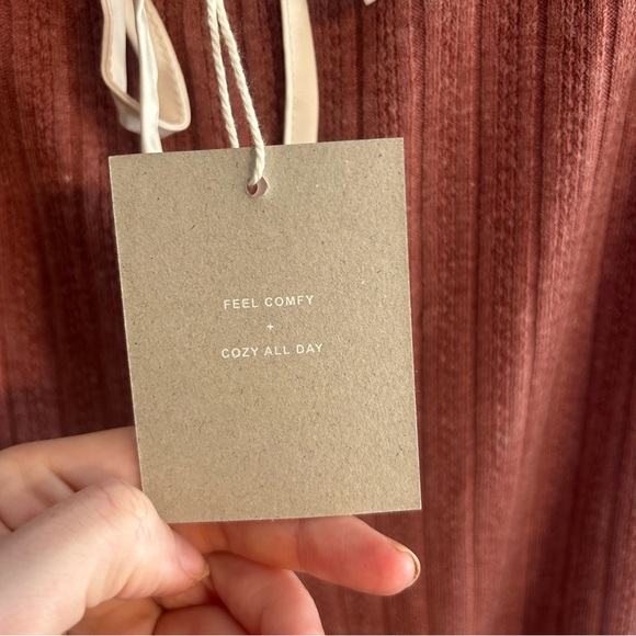 Blu Pepper Rust Drawstring Lounge  Jogger Pants - Picture 5 of 9